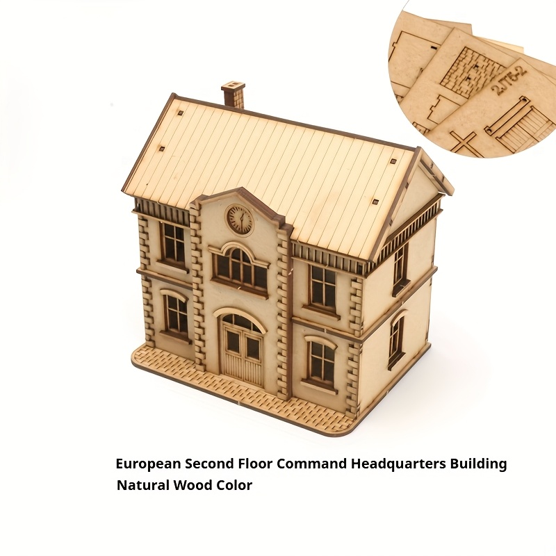 European-Style Two-Story Clubhouse Model Kit